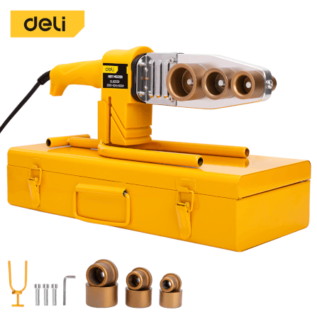 เครื่องเชื่อมท่อ DELI EDL82032-YL-01 36.8X8.8X17 ซม. สีเหลือง_0